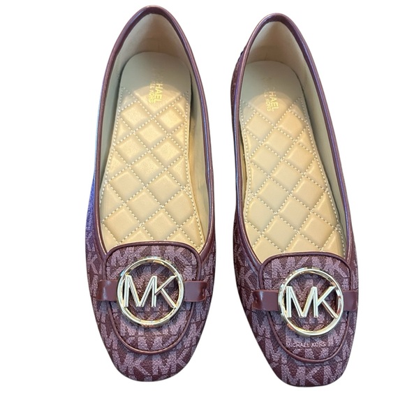 Michael kors Merlot Lillie Mac flats size NEW SIZE 7.5 - Picture 2 of 10